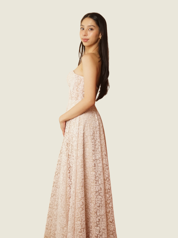 Debbie Co Pink Lace Dress