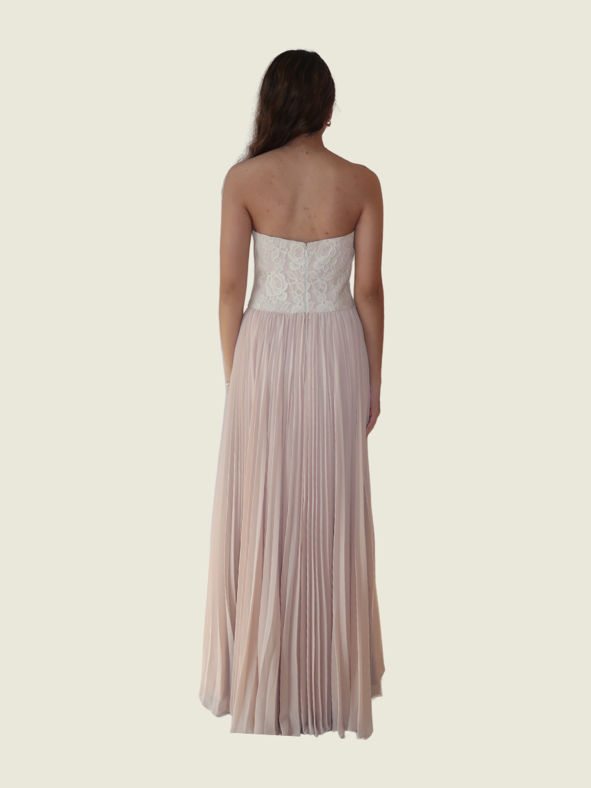 Debbie Co Pink Lace Gown