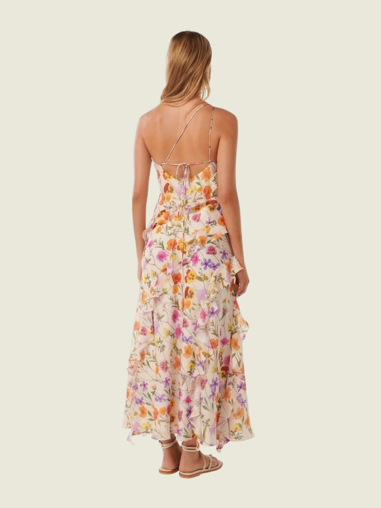 Ever New Belle One Shoulder Ruffle Gown