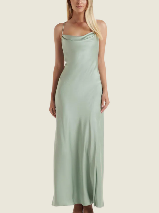 Ever New Green Blair Back Detail Maxi Dress