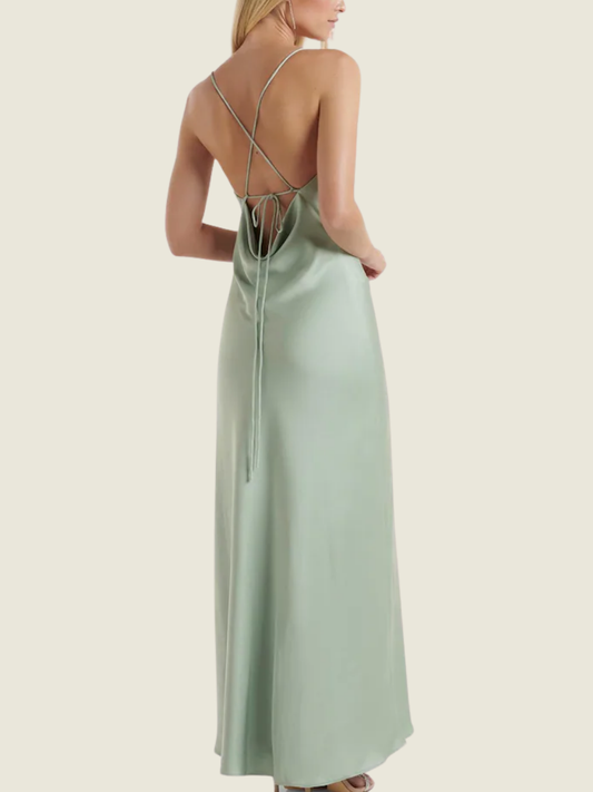 Ever New Green Blair Back Detail Maxi Dress