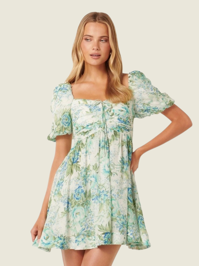 Ever New Phoebe Ruched Mini Dress