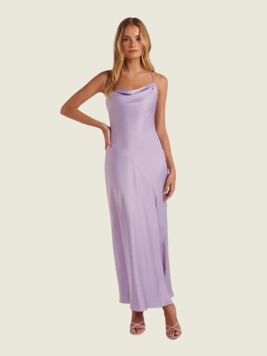 Ever New Purple Blair Back Detail Maxi Dress
