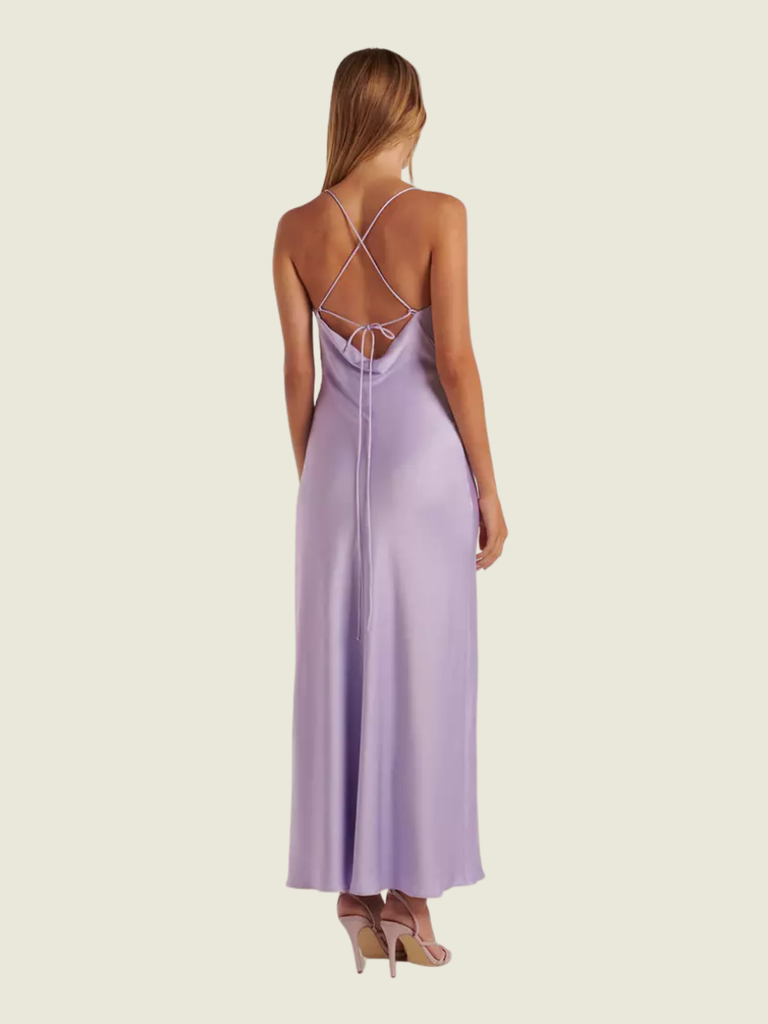Ever New Purple Blair Back Detail Maxi Dress