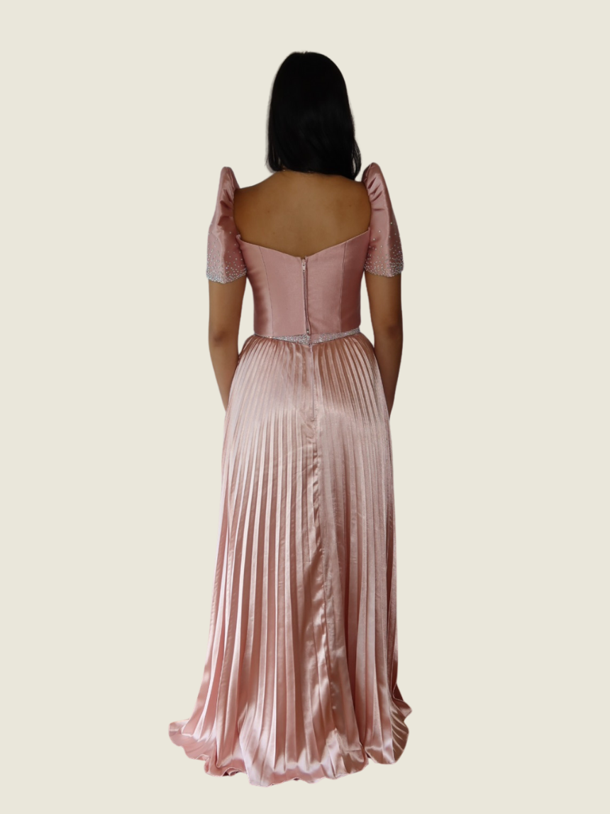 Frankie de Leon Custom Pink Two Piece Filipiniana