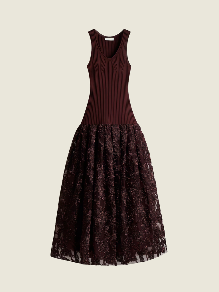 H&M Studio Glittery Skirt Dress