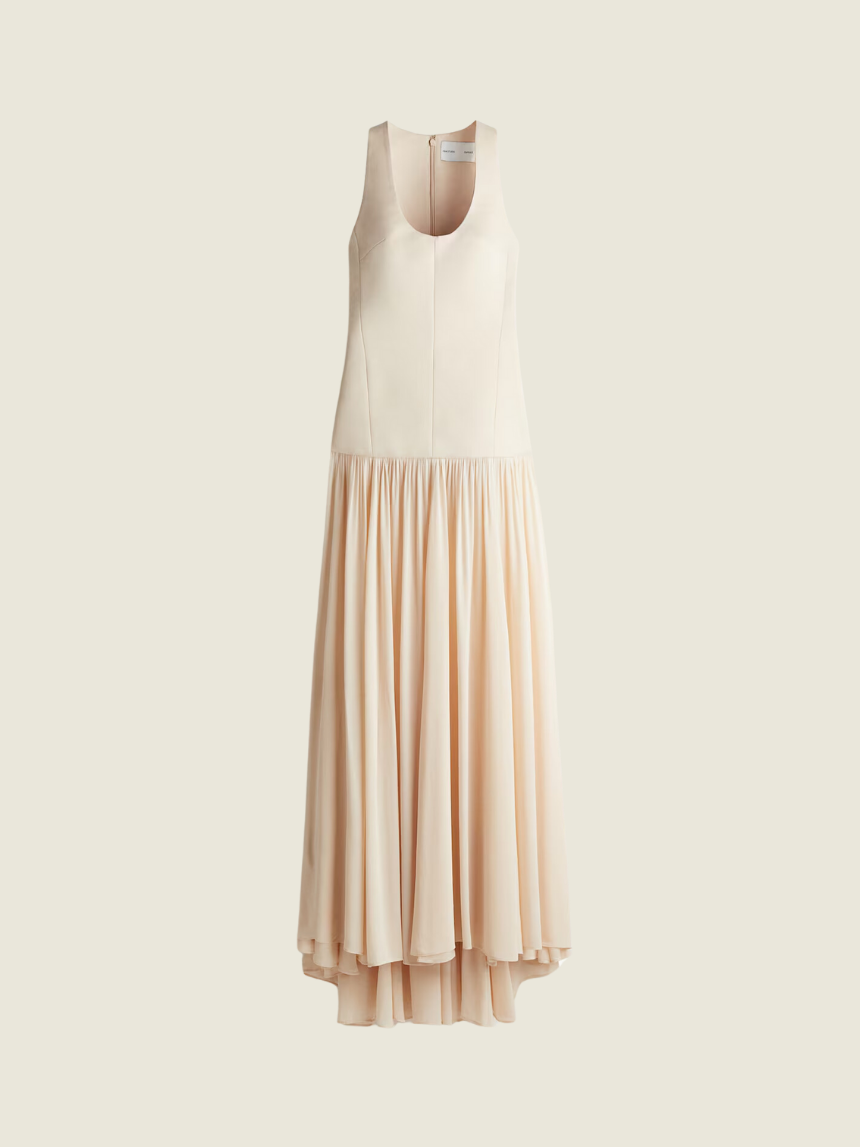 H&M Studio Sheer Skirt Maxi Dress