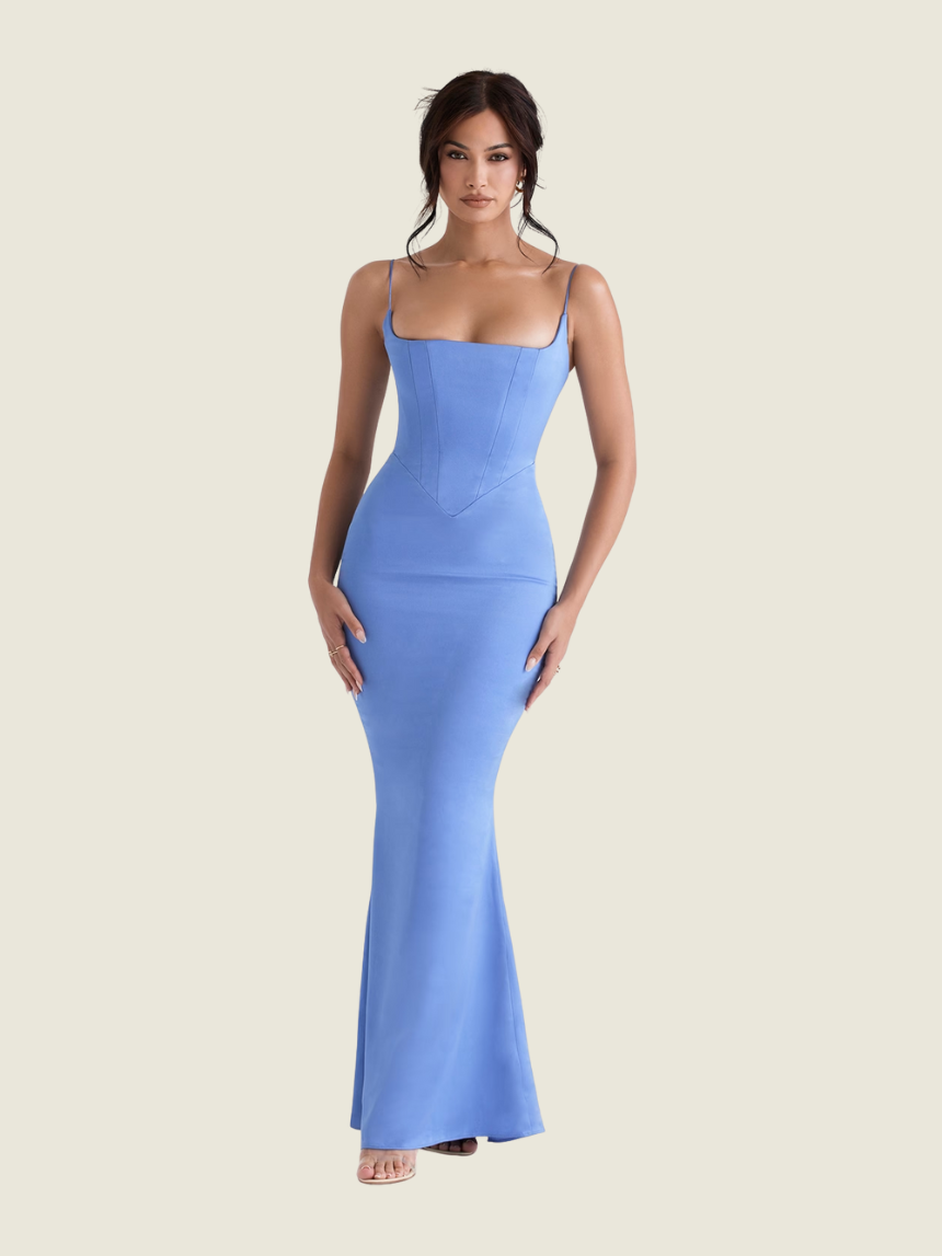 House of CB Olivette Dress in Periwinkle