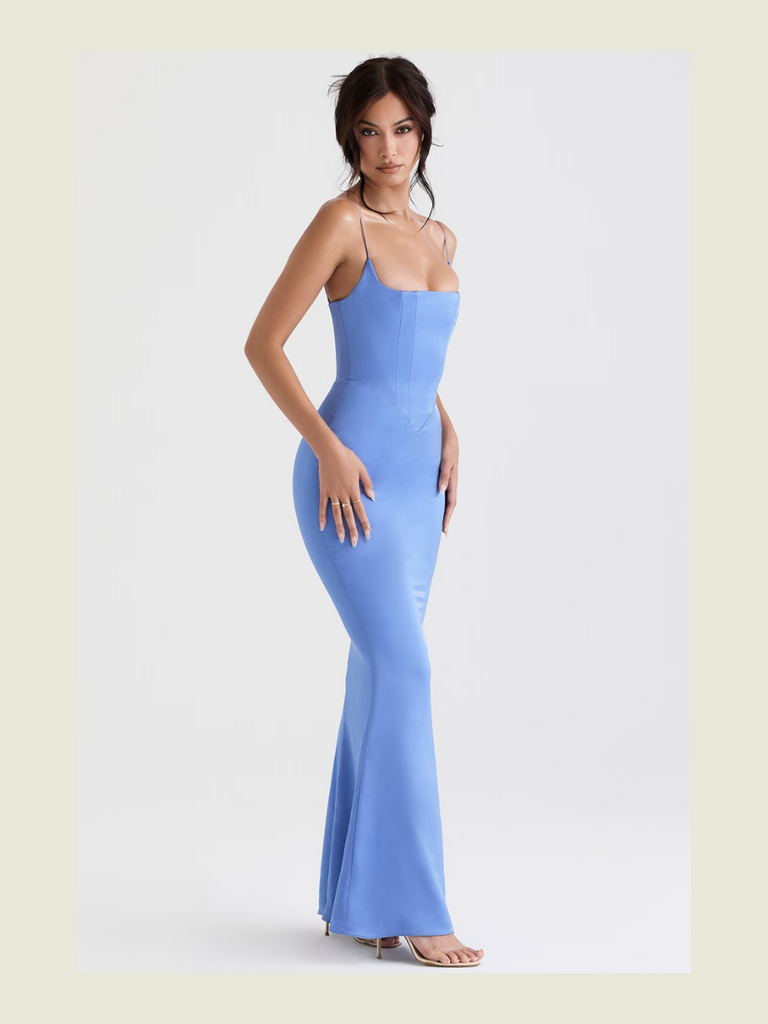 House of CB Olivette Dress in Periwinkle