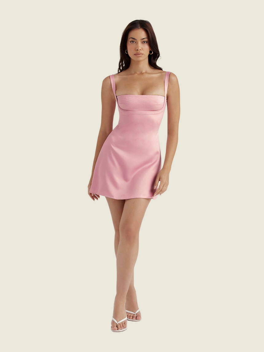 kara mini dress house of cb House Of Cb Kara Pink Quartz Mini Dress HOUSE OF CB 'Kara' Pink Quartz Mini Dress