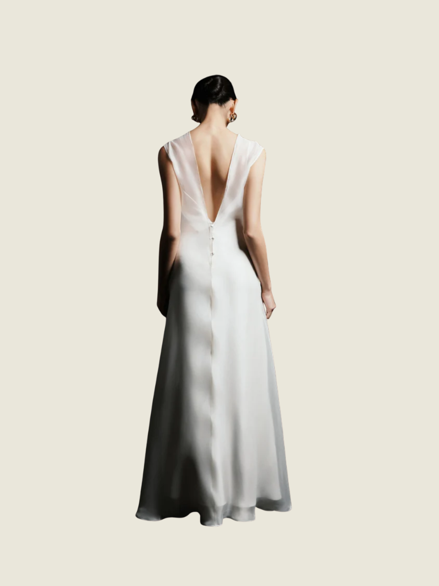Huong Boutique Valentina White Maxi Dress