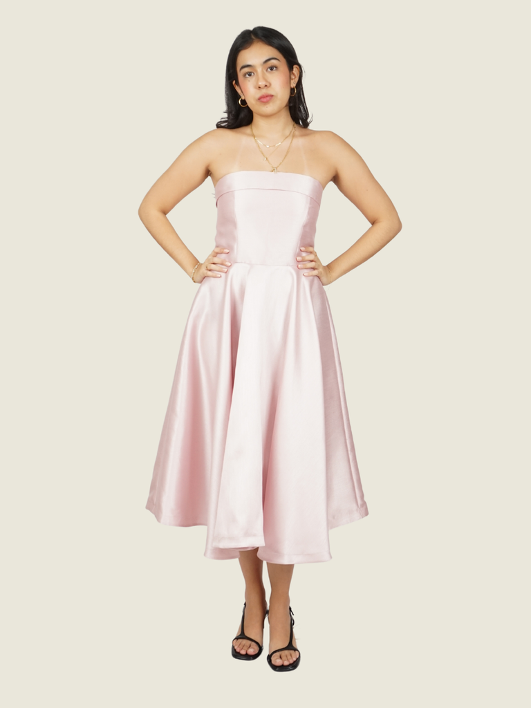 June 12 The Label Pink Midi Dress