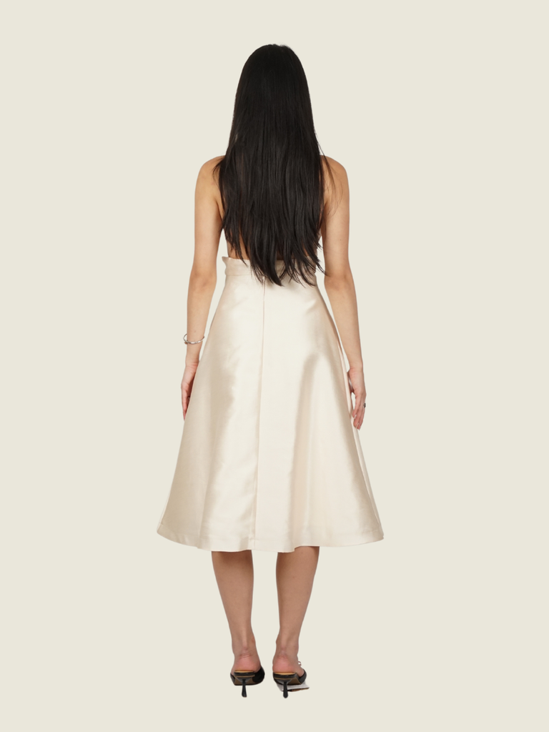 June 12 the Label Cream Halter Dress