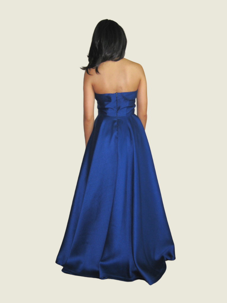 June 12 the Label Custom Royal Blue Tube Gown