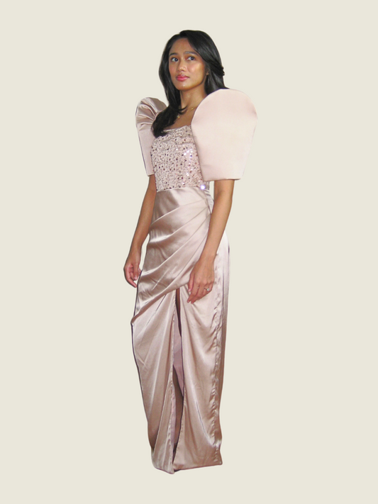 Latisha Studio Custom Pink Sequin Filipiniana