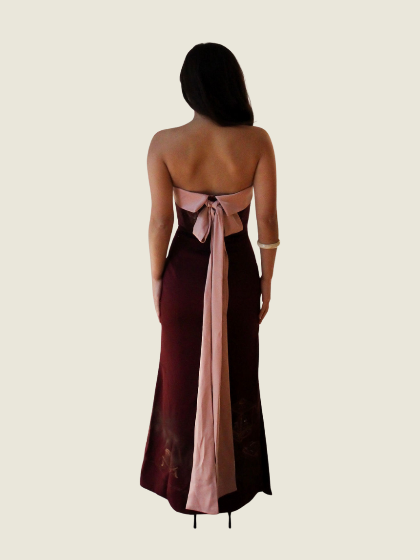 Maison Soriano Custom Re-worked Kimono Tube Dress