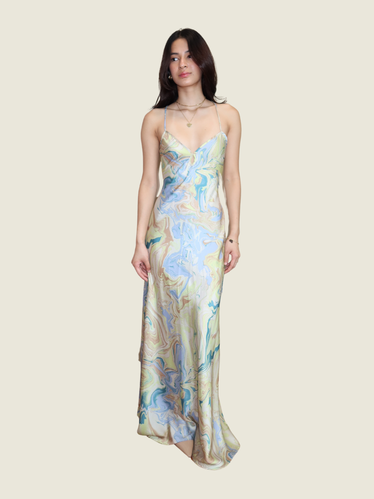 Mango Printed Maxi Dress