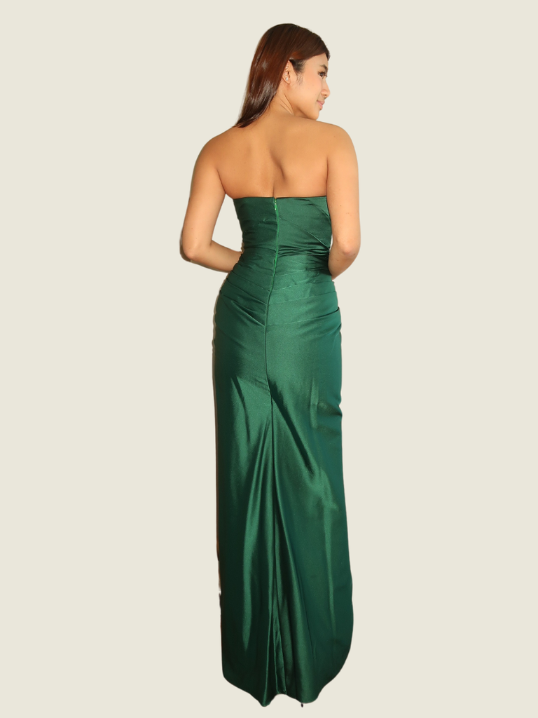 Mia Urquico Green Tube Gown