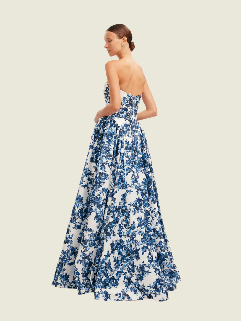 Milla Ravishing Blue Corset Maxi