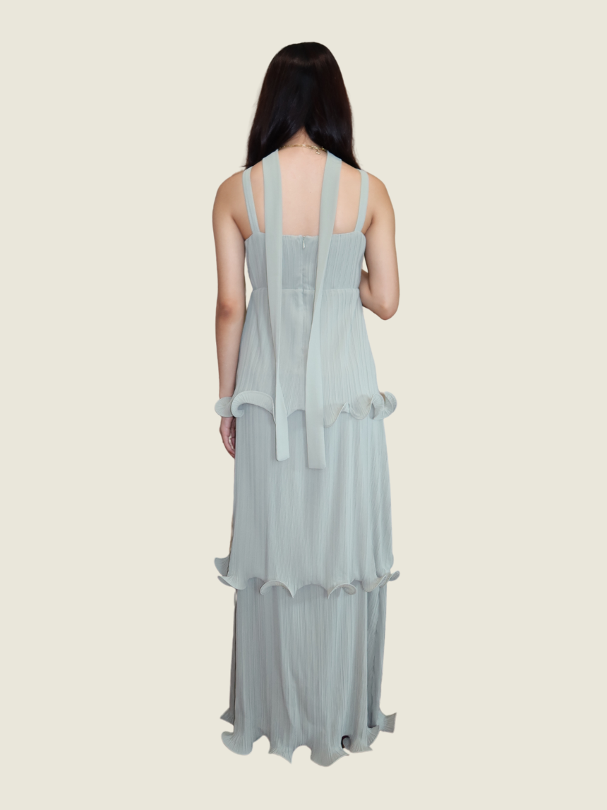 Misse Pleated Maxi Dress