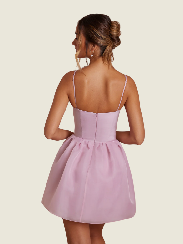 Oh Polly Floriane Tulle Skirt Corset Mini Dress