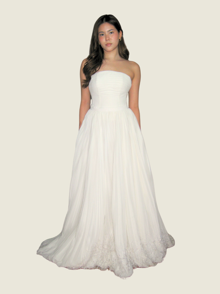 Paolo Blanco Custom White Pleated Set