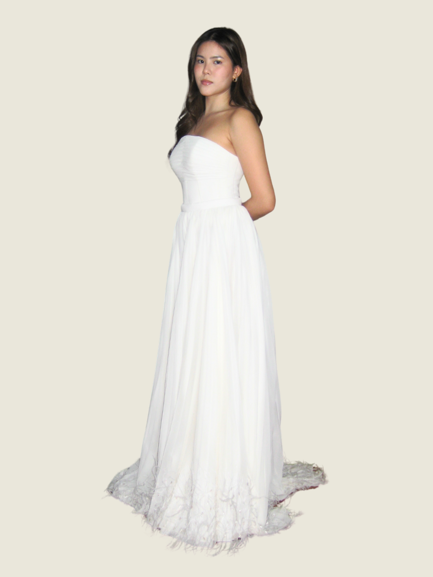 Paolo Blanco Custom White Pleated Set