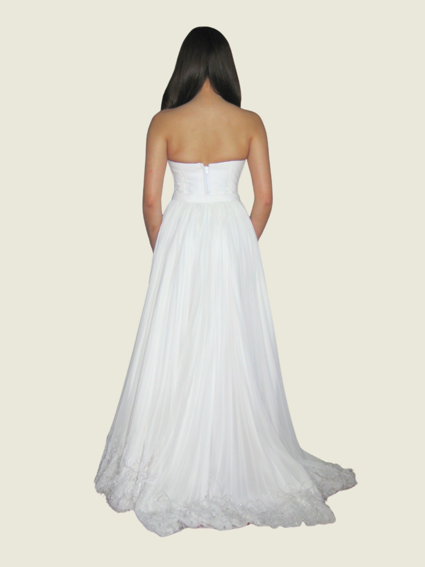 Paolo Blanco Custom White Pleated Set