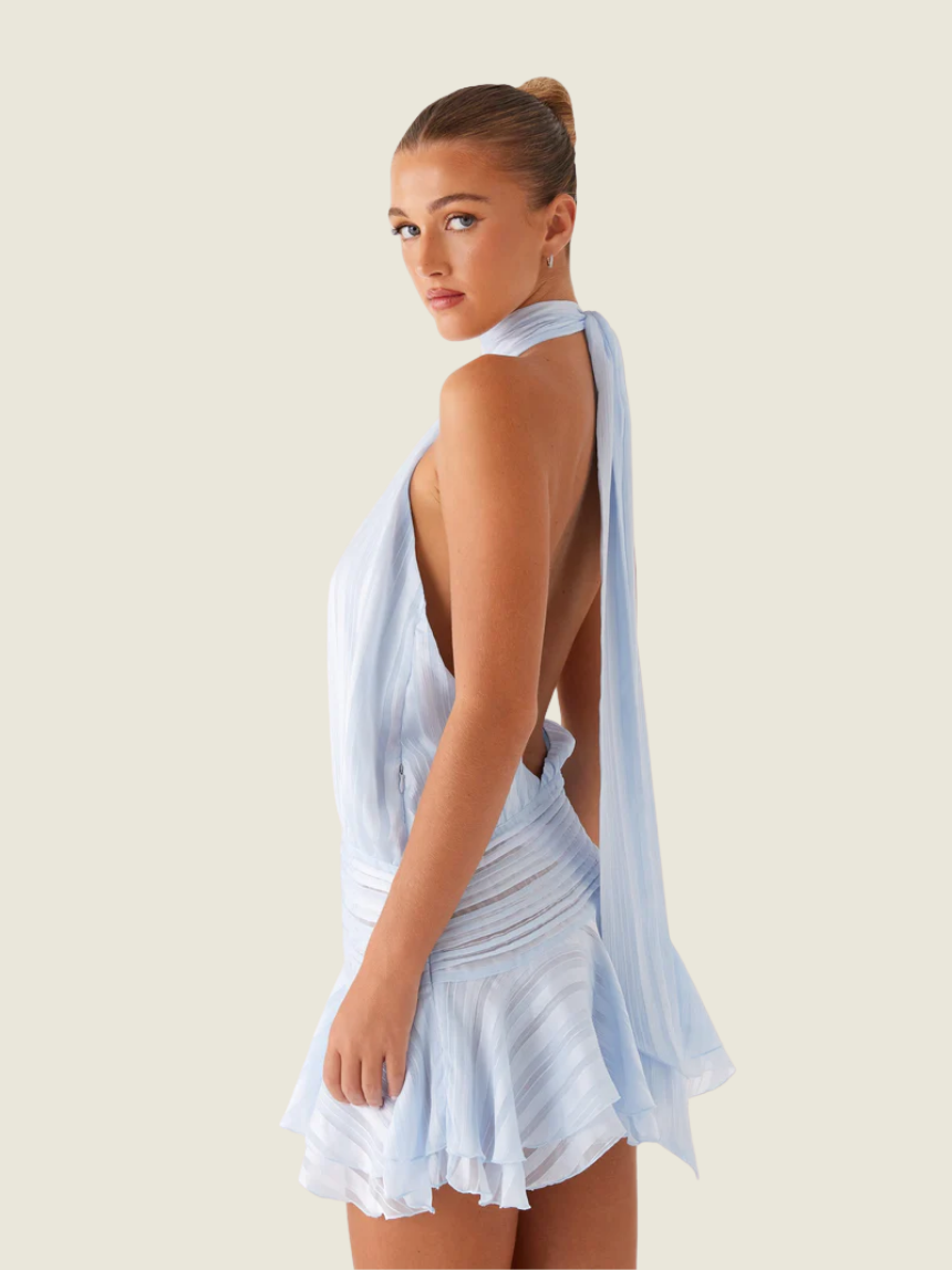 Peppermayo Blue Willow Mini Dress