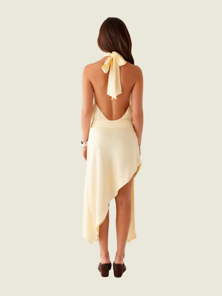 Peppermayo Yellow Atlantic Midi Dress