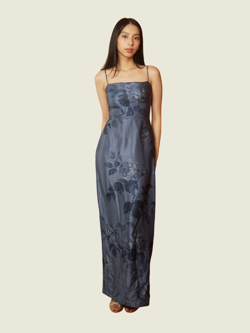 Reformation Blue Floral Maxi