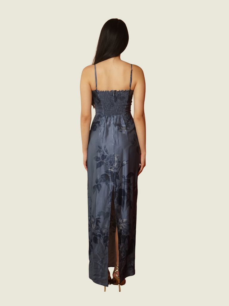 Reformation Blue Floral Maxi