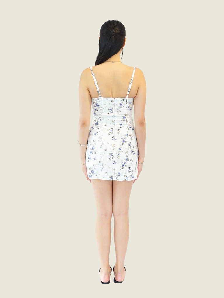 Reformation White Aperol Linen Dress
