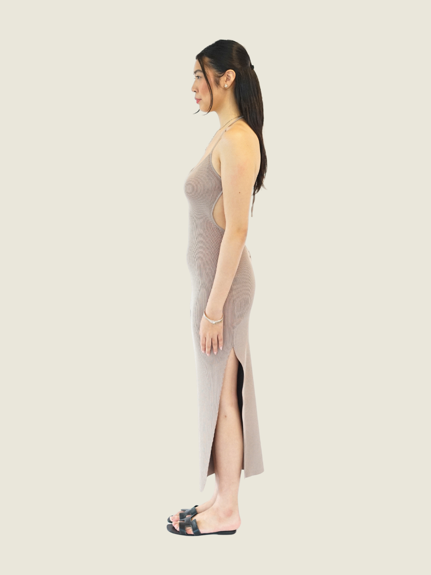 SER.O.YA Knitted Backless Dress