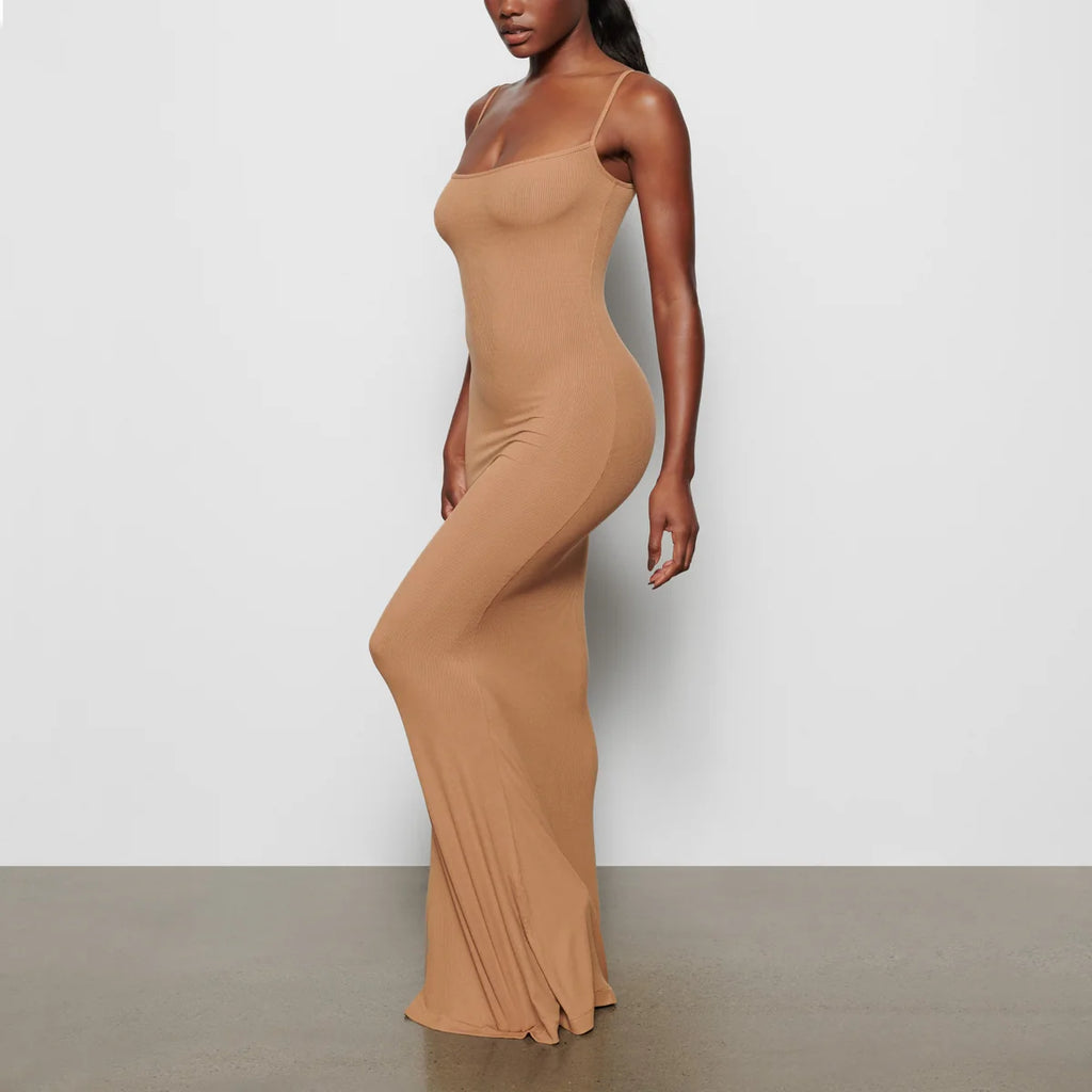 Skims Brown Soft Lounge Dress