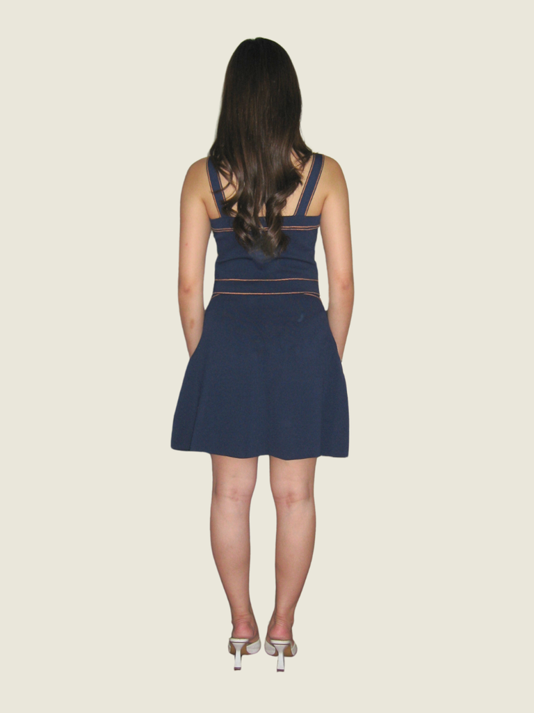 Sandro Royal Blue Top and Skirt Set