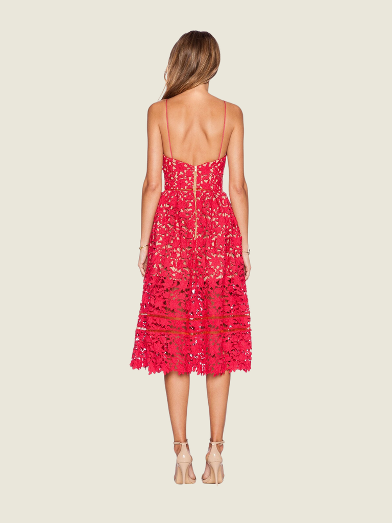 Self Portrait Red Azalea Dress