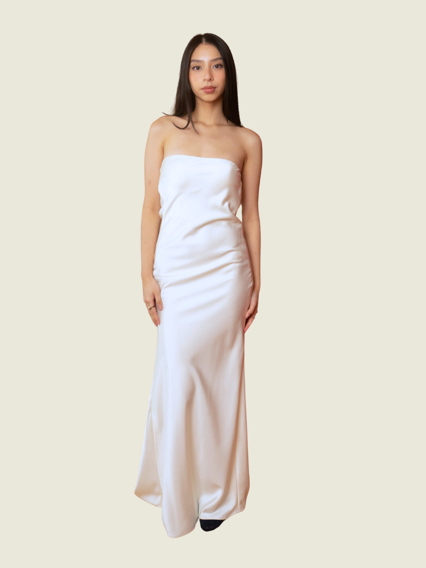 Undo Studio Low Back White Dress