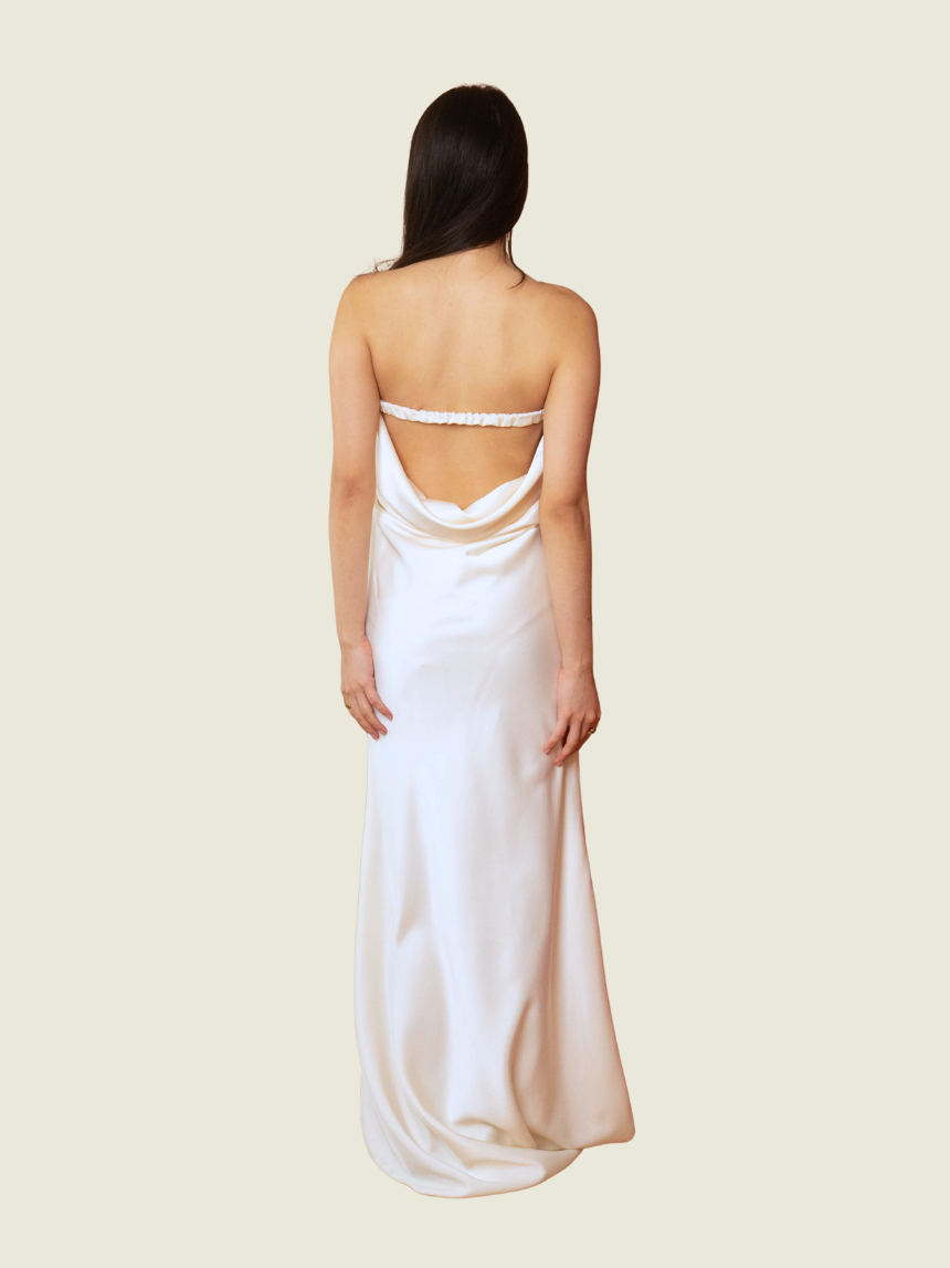 Undo Studio Low Back White Dress