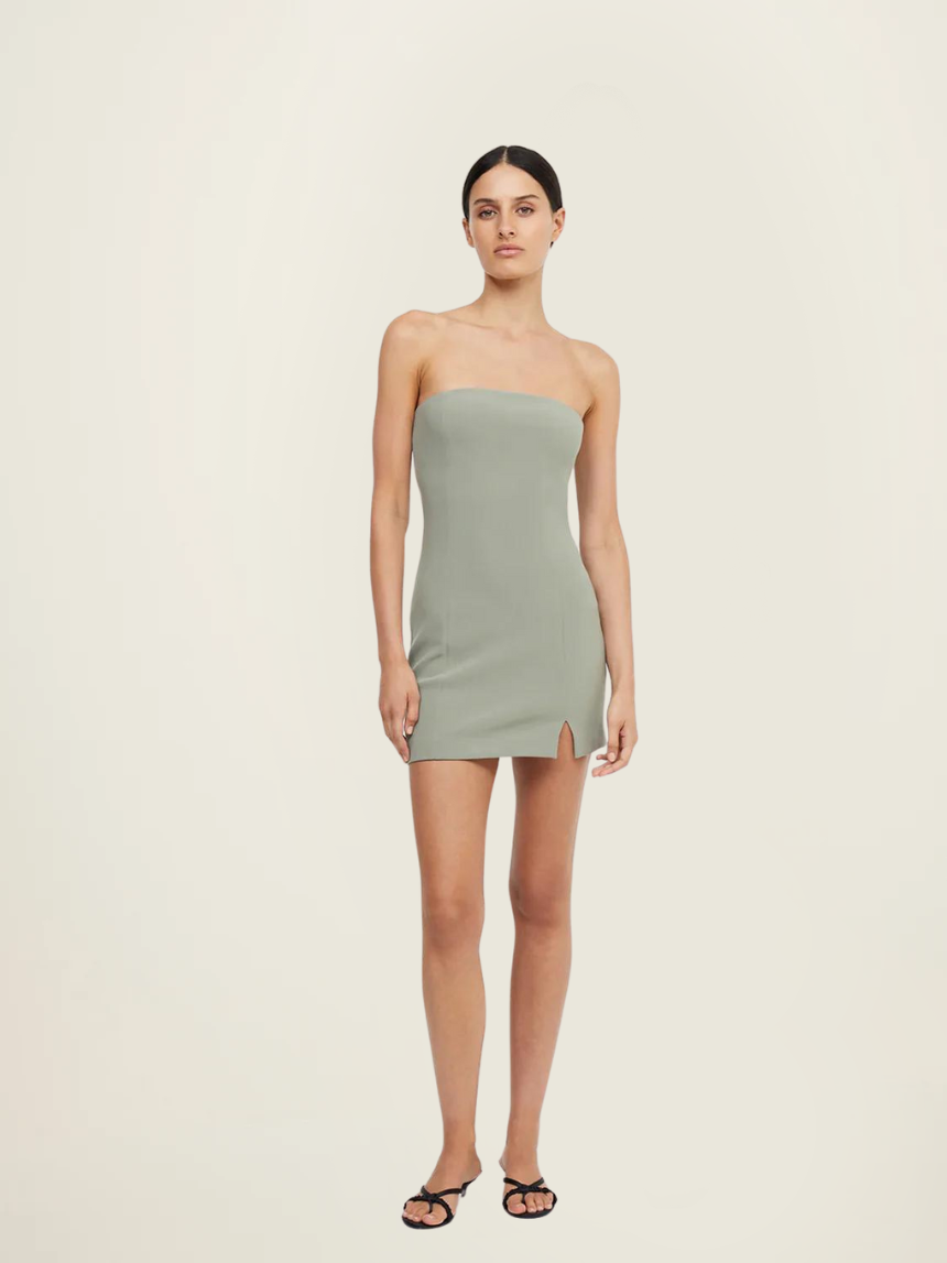 Bec + Bridge Karina Strapless Split Mini Dress