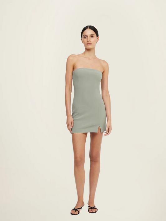 Bec + Bridge Karina Strapless Split Mini Dress