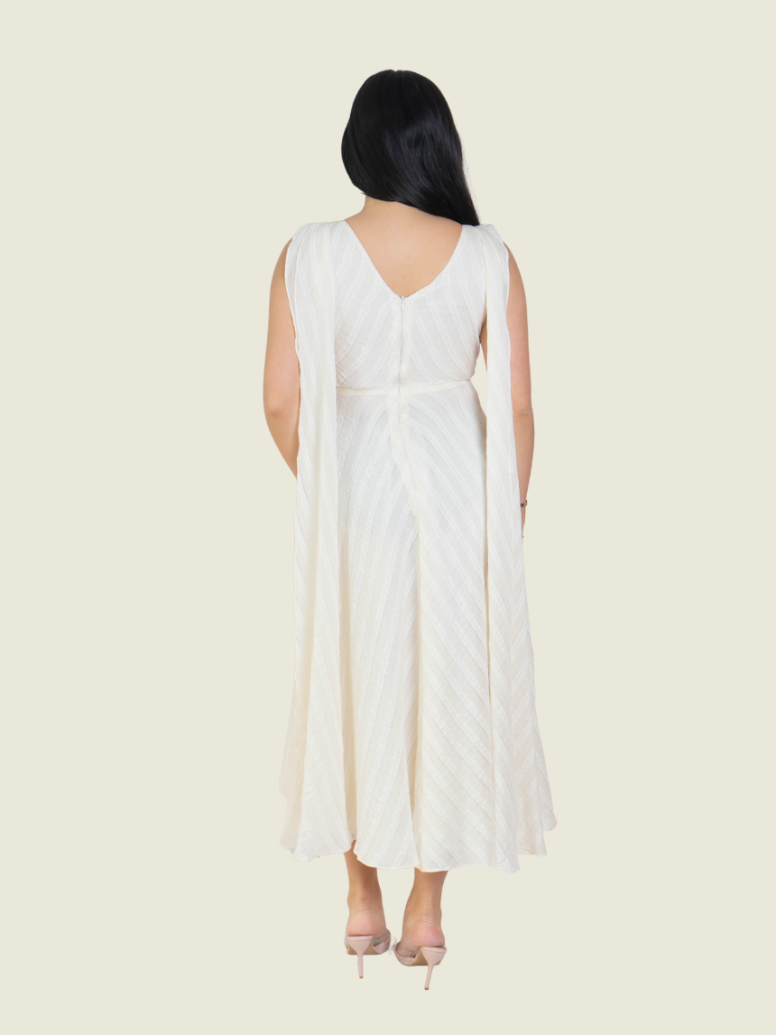 Vania Romoff Ivory Leanne Dress