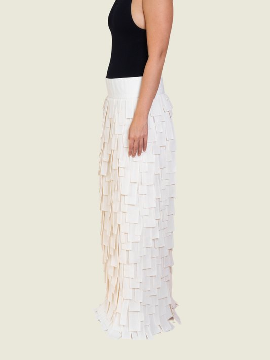 Vina Romero Off White Jane Long Skirt