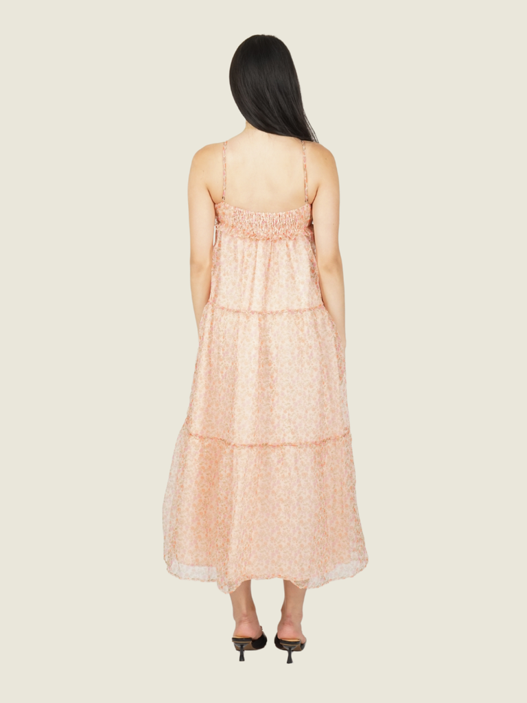 Zara Peach Organza Dress