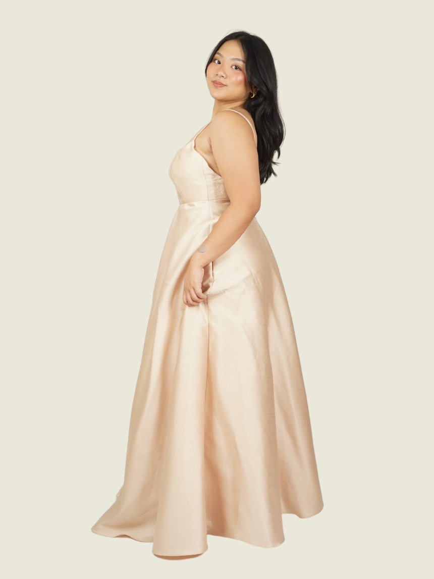 Zoo The Label Galilea Gown in Tan