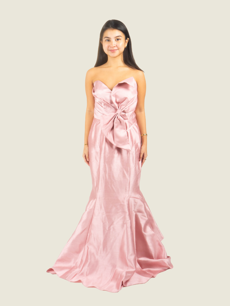 Andrea Tetangco Custom Pink Bow Gown