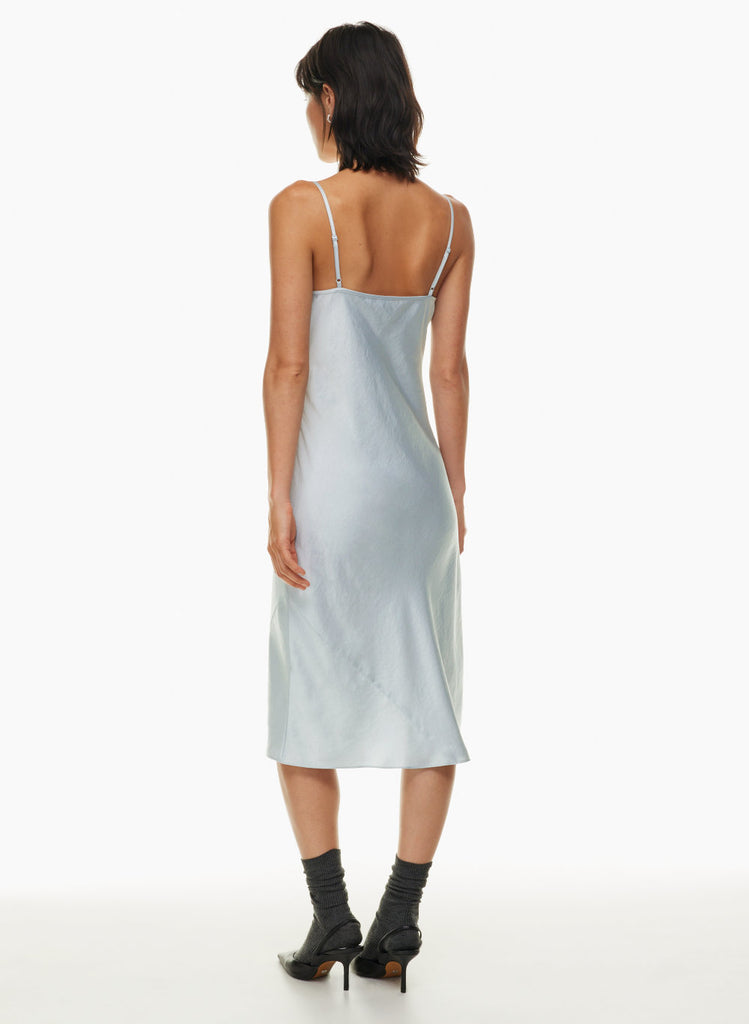 Aritzia Only Slip Satin Midi Dress