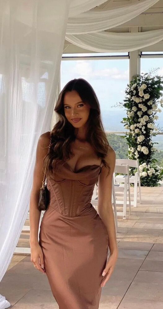 House of CB Corset Maxi Dress