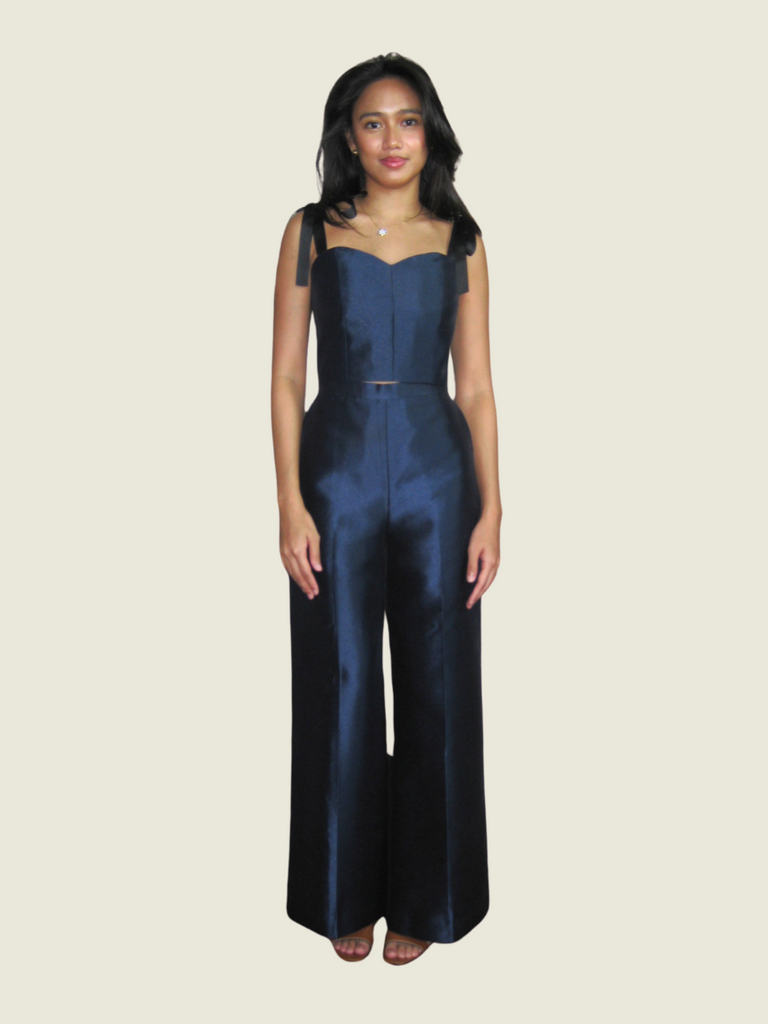 Dani Osmena Saphire Bustier and Pants Set