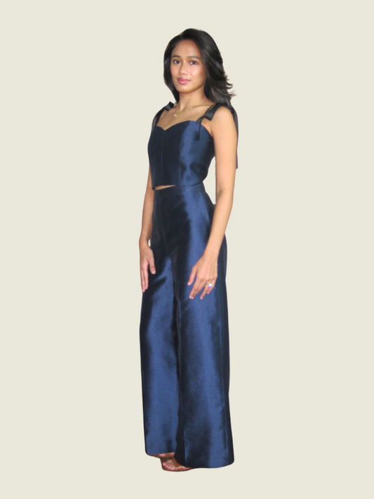 Dani Osmena Saphire Bustier and Pants Set